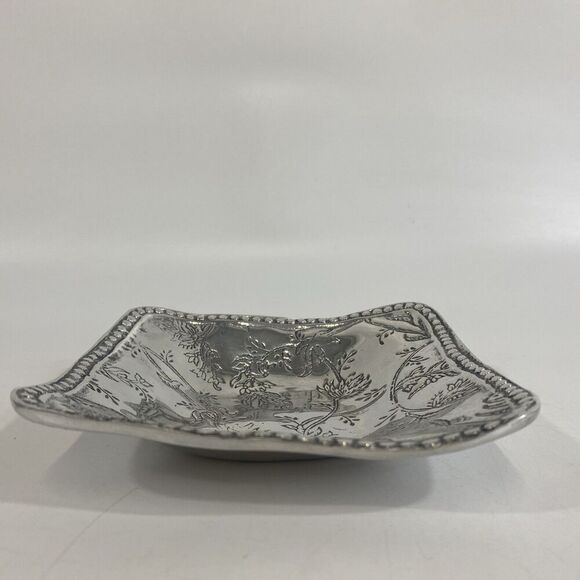 Beatriz Ball 6473 Antik Leyla Small Square Bowl with Pearls 5.75” - Picture 3 of 6